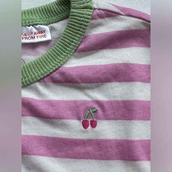 Zara Kids Pink and White Striped Short Sleeve T-Shirt size 6-9 Months NWT - Picture 4 of 5